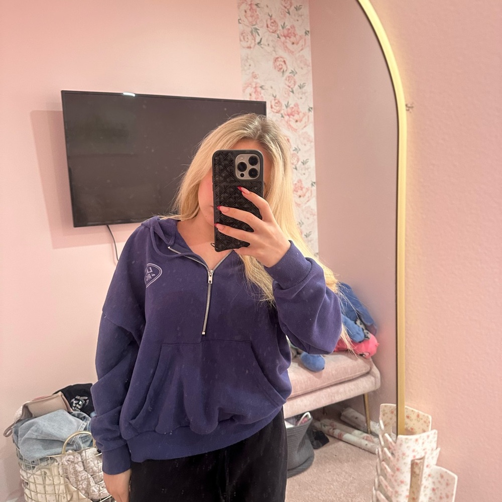 Women's Purple Zip-Up Hoodie